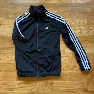 Adidas  size S zip up Black Track Jacket with pockets